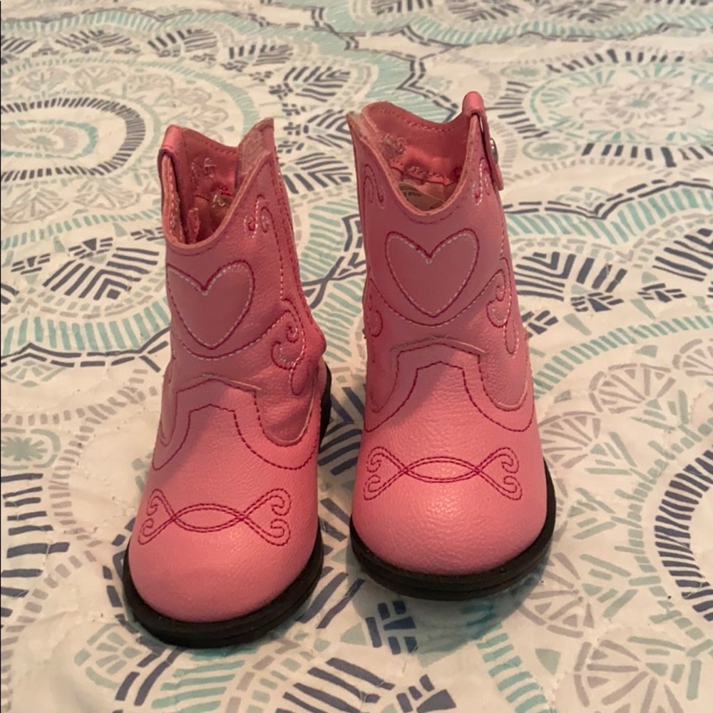 Pink infant cowgirl boots